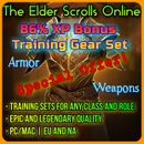 ESO 86% XP Bonus Training Gear Set Boost Elder Scrolls Online Armor Gold Service