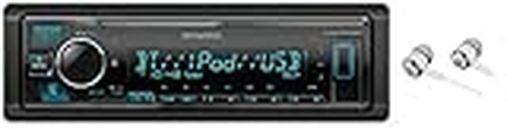 Kenwood Bluetooth USB MP3 WMA AM/FM Digital Media Player Dual Phone Connection Pandora Car Stereo Receiver/Free Alphasonik Earbuds