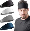 4 Pack Running Headbands for Men Sweatbands Sports Sweat Bands Workout Fitness