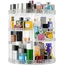 360 Rotating Makeup Organizer Countertop, Clear Acrylic Large Perfume Organizer, Organizador De Perfumes, 7 Layers Make Up Organizer and Storage Fits for Vanity and Bathroom - X-Large Clear