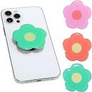 3 Pieces Phone Grip Holder Daisy Flower Expandable Collapsible Phone Holder Self Adhesive Cute 2D Phone Grip Stand Holders for Smartphone Cell Phone Accessories