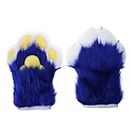 tixoacke Wolf Dog Foxes Claw Gloves Costume Accessories Cosplays Animal Furry Plush Full Finger Mittens Fursuit For Adults Animal Gloves Adult