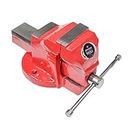 Johnson Tools Bench Vise or Drill Vise of Heavy Structure Cast Iron Fixed Base (0 No(190mm)) Red