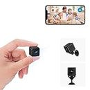 aobo Spy Camera, 2023 4K HD Mini WiFi Wireless Hidden Smallest Security Cameras with App Nanny Cam Night Vision Motion Activated Alerts Secret Surveillance for Indoor/Home, A18 Pro, Black (A18)