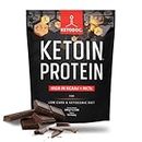 KETOIN - Das Eiweiß für Keto - ketogenes Proteinkonzentrat für Ketose - Proteinshake für verschiedene Diäten und als Ergänzung zum Sport - mit KCAA & MCT - Schokolade 500g
