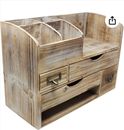 Adjustable Wooden Office Desk Organizer for Desktop, Tabletop, or Counter