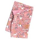 Wollhuhn Eco Girls/Boys, Lightweight Loose Slip-On Scarf, Neckerchief, Loop Cotton, Two Layers, Jersey, Transition Times/Summer 52152122, Horse/Pony Dusky Pink, One Size