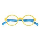 MYADDICTION Clear Classic Style Kids Costume Glasses for Boys Girls Yellow+Blue Clothing Shoes & Accessories | Kids Clothing Shoes & Accs | Girls Accessories | Sunglasses
