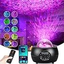 Star Projector, Galaxy Projector with Remote Control and Bluetooth APP Music Control, Night Light Projector with Built-in Music Player and Timer Function, for Children's Gifts, Bedroom Home Decoration