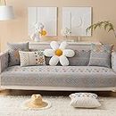 BOHHO Fabric Furniture Sofa Slipcover,Jacquard Thickened Chenille Sofa Cushion,Sofa Towel Couch Seat Cover for Living Room Corner Grey 35 * 63inch