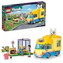 LEGO Friends Dog Rescue Van Building Toy 41741 Mobile Rescue Center Pretend Play Set, Gift Idea for Animal-Loving Kids Girls Boys Age 6+ Featuring Nova and Dr. Marlon Mini-Dolls, Dog Figure, Toy Van