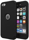 iPod Touch 5 Case,iPod Touch 6 Case,Heavy Duty High Impact Armor Case Cover Protective Case for Apple iPod Touch 5 6th Generation Black/Black