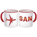 USA San Diego Airport California SAN : Gift Mug Travel Airline Pilot AIRPORT