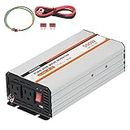 OUBOTEK 500W Power Inverter, DC 12V to 120V AC Converter for Vehicles Car, Pure Sine Wave Adapter with USB Port and 2 AC Outlets Car Charger for Laptop Smartphone Small Power Tool