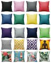 Waterproof Cushion Cover Garden Chair Indoor Outdoor Patio Square 43cm or 60cm
