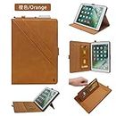 ZYC-phone cases Premium PU Leather Double Stand Tablet Case with Auto Sleep/Wake Full Cover for iPad Pro (12.9 Inch) Flip Case Wallet Case (Colour: Light Brown)