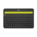 Logitech K480 Wireless Multi-Device Keyboard For Windows, Macos, Ipados, Android Or Chrome Os, Bluetooth, Compact, Compatible With Pc, Mac, Laptop, Smartphone, Tablet - Black