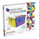 Magna-Tiles Storage Bin & Interactive Play-Mat, Collapsible Storage Bin with Handles for Playroom, Closet, Bedroom, Home Organization and Classroom, 12.5 x 11 x 8