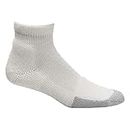 Thorlo Men's Tennis Mini Crew Sock, White,Shoe Size 13-15