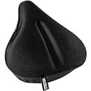 Bikeroo Exercise Bike Seat Cushion 11in x 7in Extra Wide Padded Gel Bike Seat Cover for Men & Women - Compatible w/Peloton, NordicTrack, Stationary Spin Bikes - Bike Accessories ﻿