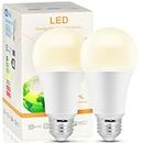2 Pack Grow Light Bulbs, Full Spectrum LED Grow Light A19 Bulb for Indoor Plants, Plant Light Bulbs E26 Base, 11W Grow Bulb 100W Equivalent, Grow Light Bulb for Seed Starting, Greenhouse, Hydroponic