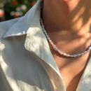 Irregular Pearl Necklace for Men Fashionable Clavicle Chain Jewelry Accessories