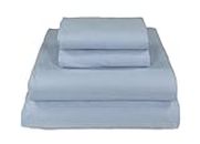 MyPillow Flannel Bed Sheet Set King, Mystic Blue