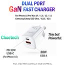 USB-C GaN Charger Power Adapter For Apple iPhone 15 Pro Max 14/13/12 Type C