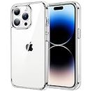 JETech Case for iPhone 14 Pro Max 6.7-Inch, Non-Yellowing Shockproof Phone Bumper Cover, Anti-Scratch Clear Back (Clear)