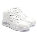 ASIAN Men's White Casual Sneaker Shoes with Synthetic Upper Lightweight Comfortable Mid Top Sneaker Shoes for Men's & Boy's Moscow-12