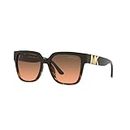 Michael Kors Women's Karlie Sunglasses, Dark Tortoise/Brown Shaded, 54/17