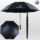 BMW Car accessories Quality Umbrella Automatic Dual Canopy Black Red Brolly Golf