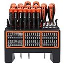 Magnetic Screwdriver Set with Precision Bits 114-Pieces in Wall Mounted Rack, Durable S2 Steel Precision Screwdriver Set for Home Repair, Appliances Repair, DIY WellCut