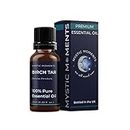 Mystic Moments | Birch Tar Essential Oil 10ml - Pure & Natural Oil for Diffusers, Aromatherapy & Massage Blends Vegan GMO Free