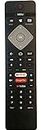 LOHAYA Compatible for Philips Tv Remote Original Suitable for Smart Android 4K Television with Hotkeys Like Netflix YouTube Rakuten TV and Ambilight