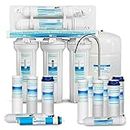 Geekpure 5 Stage Reverse Osmosis Drinking Water Filter System 75 GPD - with Extra 7 Filters
