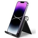 UGREEN Phone Stand Cell Phone Holder Compatible for iPhone X 8 6S 7 Plus 5S 6 SE 5C, Samsung Galaxy S9 S7 Edge S8 S5 S6, LG G6 V20 K10, Google Pixel Mobile Phone (Black)