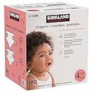 Diapers Unisex Stage 4, 10 to 17 kg, Kirkland Signature, 180 Count