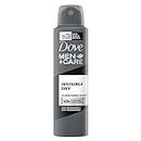 Dove Men+Care Invisible Dry Spray Antiperspirant Deodorant, Up To 48 hrs Protection From Sweat & Odour, Instantly Dry for Cleaner Feel & Leaves No White Marks or Stain, Soothes & Moisturises Skin, Long-Lasting Subtle Scent, 150ml