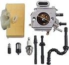 Hippotech Carburetor Carb with Air Filter Fuel Line Tune-Up Kit Replacement for STIHL MS290 MS310 MS390 029 039 Chainsaw