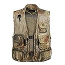 MagiDeal Men Outdoor Sport Multi-Pocket Mesh Vest Fly Fishing Photography Hunting Shooting Travel Quick-Dry Jacket Waistcoat M-XXXL - Desert Camouflage, XL