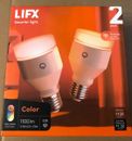 Lifx HB2LHLA19E26US A19 Adjustable Dimmable WiFi Smart LED Light Bulb Pack Of 2
