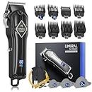 Limural PRO Hair Clippers for Men - Professional Barber Clippers for Hair Cutting, Cordless Mens Hair Trimmer with Taper Lever, 11 Guards, LED Display and Metal Casing, Complete Haircutting Kits for Fading & Blending (Matt Black)