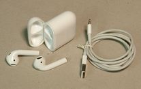 Écouteurs sans fil Bluetooth authentiques Apple Airpods 1re génération + étui de charge et câble