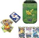 Salpitoys Poke V, Vmax & Vstar Silver Tempest Special Edition Tin with Cards and Packs (Multicolor)