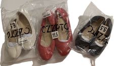 New Pair CZZPTC Women’s Ballet Flats - Pick From White, Black Red