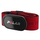 polar H10 Heart Rate Monitor – ANT +, Bluetooth - Waterproof HR Sensor with Chest Strap Built-in Memory, Software Updates Works Fitness apps, Cycling Computers, Sports and Smart Watches, Red, M-XXL
