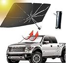 Zoffany with Z Car Windshield Sun Shade Umbrella, Foldable Front Window Sunshade Umbrella for UV Ray Block & Heat Protection, Automotive Sunshades Fit Most Vehicles Accessories (57.5''X31.5'')