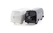 BRISA VW Collection - Volkswagen Salt & Pepper Shakers Seasoning Dispenser in Ceramic with T1 Bus Campervan Design 2-Piece Set (Classic Bus/White & Black)