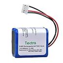 Tectra 7.2V 3000mAh Ni-MH Replacement Battery for iRobot Braava 380 380T 390 390T Mint 5200B 5200C Vacuum Cleaner
